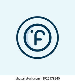 Fahrenheit thermometer line icon. Temperature diagnostic sign. Fever measuring symbol. Quality design element. Linear style fahrenheit thermometer icon. Editable stroke. Vector