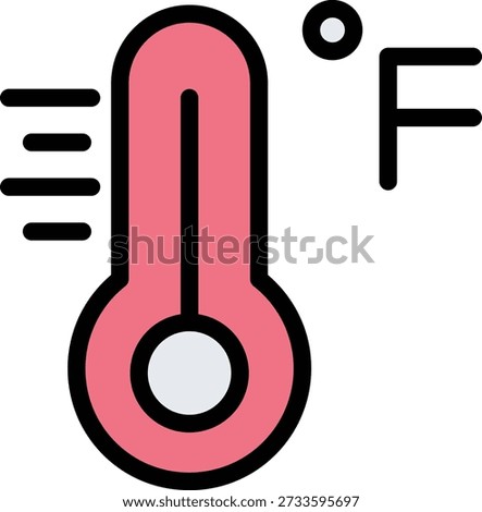 Fahrenheit Vector Icon Design Illustration