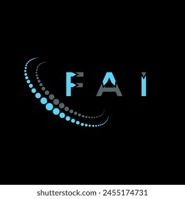 FAI letter logo abstract design. FAI unique design. FAI.
