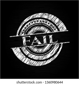 Fail chalkboard emblem