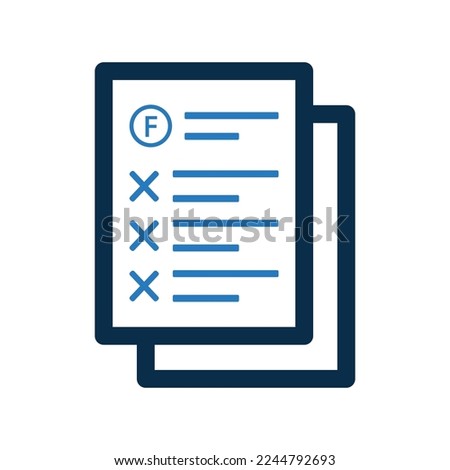 Fail, failure, fiasco icon. Editable vector logo.