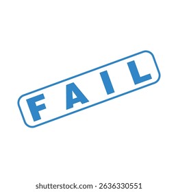 Fail Letter Rubber Stamp Template Design