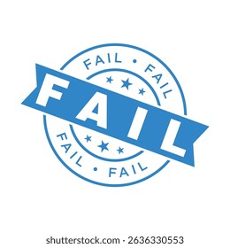 Fail Letter Rubber Stamp Template Design