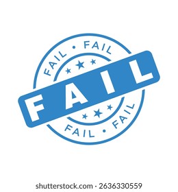 Fail Letter Rubber Stamp Template Design