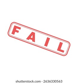 Fail Letter Rubber Stamp Template Design