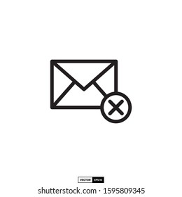 Fail message icon, design inspiration vector template for interface and any purpose