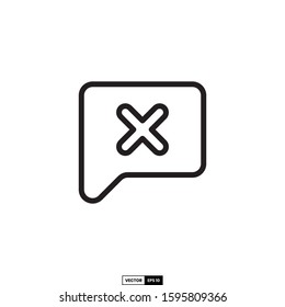 Fail message icon, design inspiration vector template for interface and any purpose