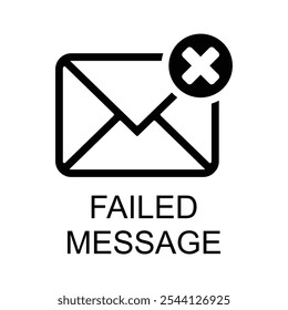 fail message icon , error mai icon