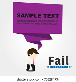 fail origami banner