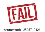 Fail rubber stamp on white background. Fail Stamp.