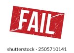 Fail rubber stamp on white background. Fail Stamp.