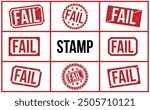 Fail rubber stamp vector illustration on white background