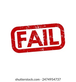 Fail - rubber stamp - vector illustration