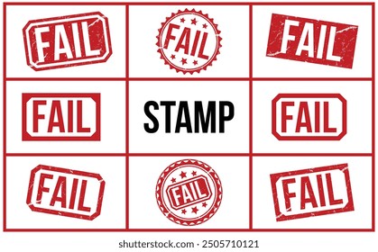 Fail rubber stamp vector illustration on white background