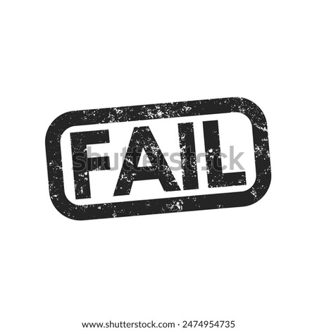 Fail - rubber stamp - vector illustration