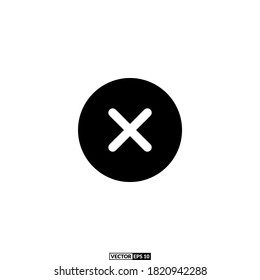 fail solid icon, design inspiration vector template for interface