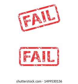 fail stamp. grungy red fail sign 