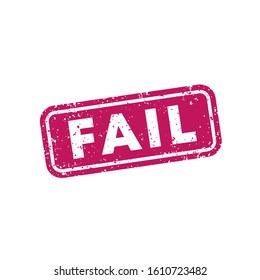 Fail Stamp On White, Vector