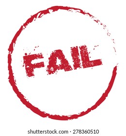 Fail Vector Stamp