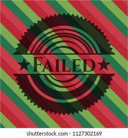 Failed christmas badge.
