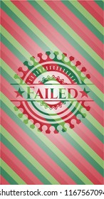 Failed christmas style badge..