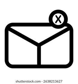 failed email icon vector illustration