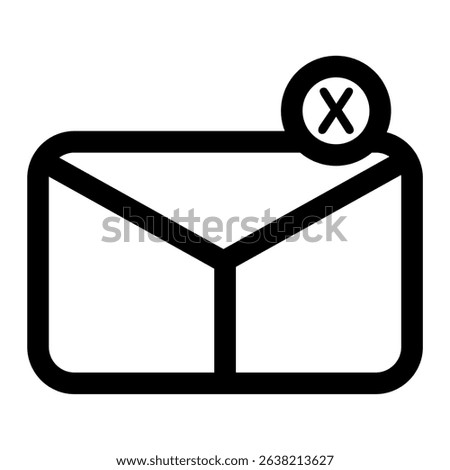 failed email icon vector illustration