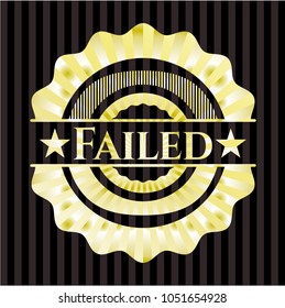 Failed gold shiny emblem
