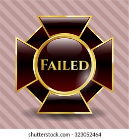 Failed gold shiny emblem