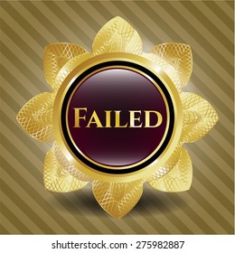 Failed gold shiny flower