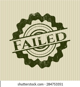 Failed grunge seal
