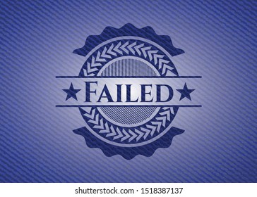 Failed jean background. Vector Illustration. Detailed.