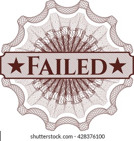 Failed money style rosette