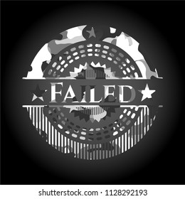 Failed on grey camo texture