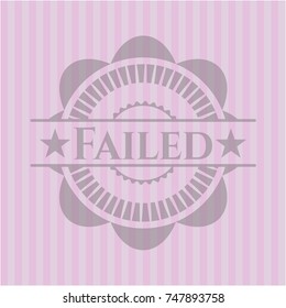 Failed retro pink emblem