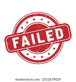 Error en el icono de sello redondo estilo grunge angustiado