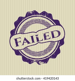 Failed rubber grunge texture stamp