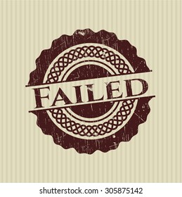 Failed rubber seal