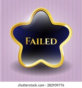 Failed shiny badge