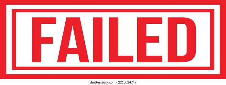 Failed Stamp with Red frame 