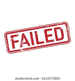failed stamp sign icon vector design template
