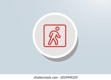 Failing to yield right of way at a crosswalk to pedestrian