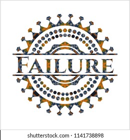 Failure arabic emblem background. Arabesque decoration.