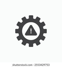 Failure black solid vecor icon