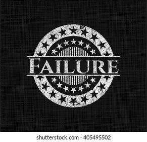 Failure chalkboard emblem