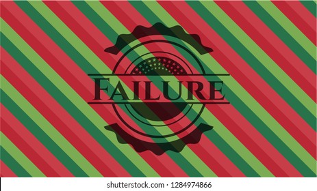 Failure christmas emblem.