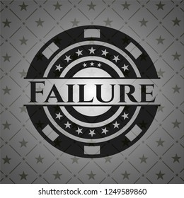 Failure dark icon or emblem