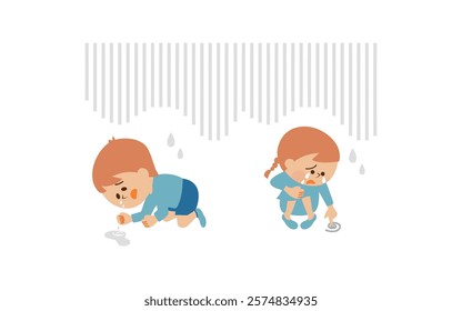 Failure - Depressed child image illustration