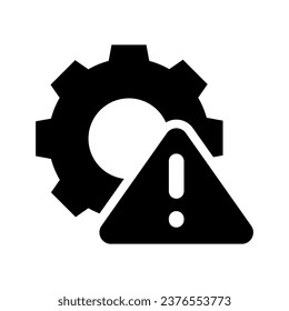 failure glyph icon illustration vector graphic. Simple element illustration vector graphic, suitable for app, websites, and presentations isolated on white background