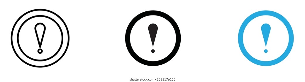 Failure icon black white vector outline